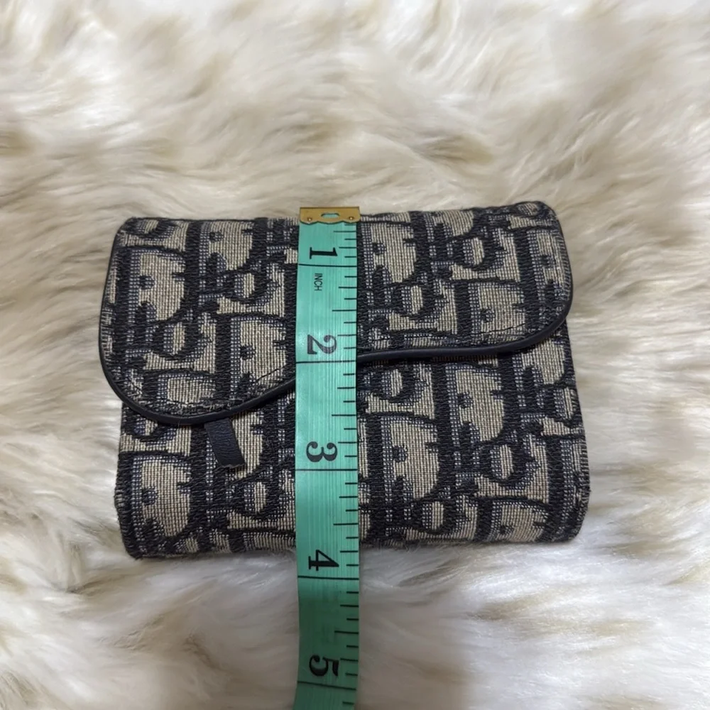 Christian  Dior Leather Card Holder Saddle